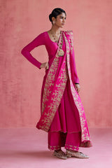 Nazara - Fuchsia Khada Dupatta