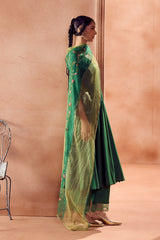 Green Anarkali Set (RTS)