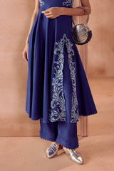 Blue Anarkali Set