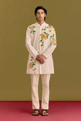 Ivory Handpainted Kurta set