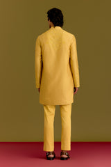 Mustard Embroidered Kurta Set