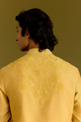 Mustard Embroidered Kurta Set