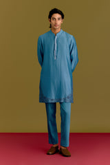 Blue Embroidered Kurta set