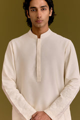 Ivory Embroidered Kurta Set