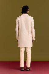 Ivory Cotton Silk Embriodered Kurta Set