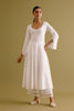 Ivory Embroidered Anarkali Set