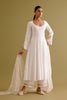 Ivory Embroidered Anarkali Set