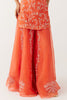 Rasha Thadani in Orange Dori Embroidered Sharara Set