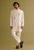 Nagarjuna Akkineni in  Ivory Front-Open Dori Embroidered Kurta Set
