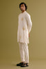 Nagarjuna Akkineni in  Ivory Front-Open Dori Embroidered Kurta Set