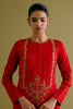 Sonali Bendre in Ruby Red Dori and Sequins Embroidered Kurta and Dhoti Set
