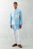 Riteish Deshmukh in Sky Blue Kurta with Embroidered Bundi Set