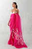 Kiara Advani in Fuchsia Pink Embroidered Silk Organza Saree