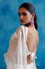Manushi Chillar in Ivory Silk Organza Hand-Painted Embroidered Saree