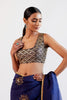 Priyanka Mohan in Navy Blue Zardozi and Sequins Hand Embroidered Silk Organza Saree