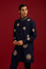 Navy Cotton Silk Blend Kurta Set