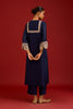 Navy Embroidered Kurta Set