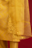 Mustard Cotton Silk Blend Block Printed Kurta Set