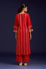Red Zari Detailed Chanderi Kurta Set