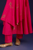 Fuchsia Anarkali with Pants Set