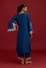 Dark Blue embroidered kurta set