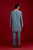 Light Blue Cotton Silk Blend Kurta Set