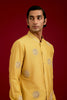 Mustard Cotton Silk Blend embroidered Kurta Set