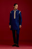 Navy Bandhej Embroidered Kurta set