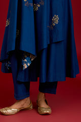 Nay Blue Anarkali with Pants Set