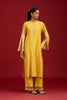 Mustard embroidered kurta set