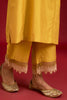 Mustard embroidered kurta set