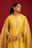 Mustard embroidered kurta set