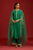 Dark Green embroidered kurta set