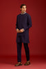 Navy Cotton Silk Bundi Set