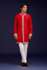 Red Chanderi Cotton Kurta set