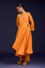 Orange Anarkali with Pants Set