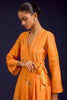 Orange Anarkali with Pants Set