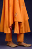 Orange Anarkali with Pants Set