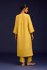 Mustard Cotton Silk Blend Dori Embroidered Kurta Set
