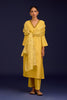 Mustard Cotton Silk Blend Dori Embroidered Kurta Set