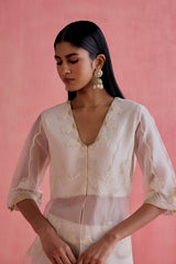 Ada - Ivory Jacket Set