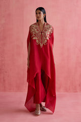 Meher - Red Kaftan Set