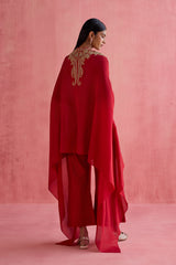 Meher - Red Kaftan Set