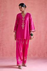 Noor - Fuchsia Farshi Salwar Set