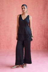 Shireen - Black Jacket Set