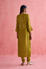 Khwaab - Green Kurta Set