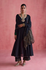 Gul - Black Anarkali Set