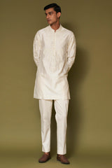 Ivory Dori Embroidered Kurta Set