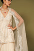 Almond Embroidered Net Sharara Set