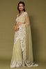 Pistachio Embroidered Net Saree Set